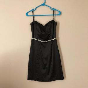 Strapless little black dress